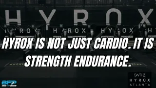 HYROX Is Not Just Cardio. It Is Strength Endurance.