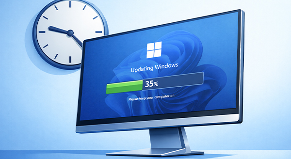 The “Windows Is Updating” Screen That Never Finishes