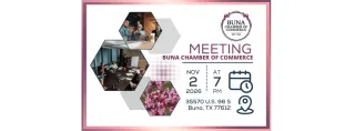 Buna Chamber of Commerce Business Meeting – November 2026