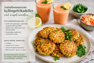 Antiinflammatoriske kyllingefrikadeller 