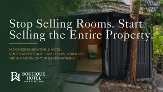 How Boutique Hotels Can Increase Revenue With Group Bookings