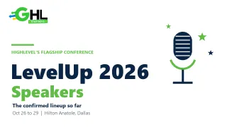 LevelUp 2026 Speakers: The Lineup So Far
