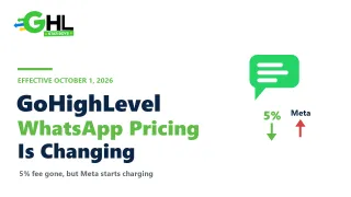 GoHighLevel WhatsApp Pricing Changes (Oct 2026)