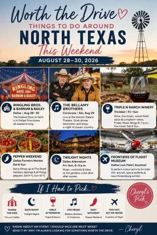 Worth the Drive: Things to Do Around North Texas This Weekend