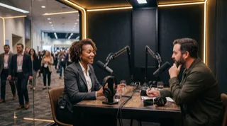 Get Your Event Speakers Into an On-Site Podcast Studio
