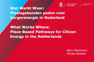 Gemeenschapsbedrijven als motor van de energietransitie in het Noorden