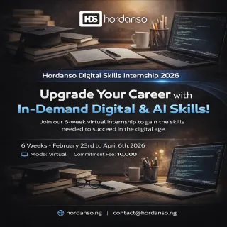 Hordanso Digital Internship Program 2026: Your Digital Future
