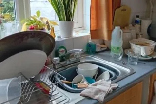 The Washing Up Was Still on the Side