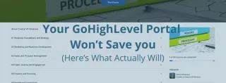 Your GoHighLevel Portal Won't Save You (Here's What Actually Will)