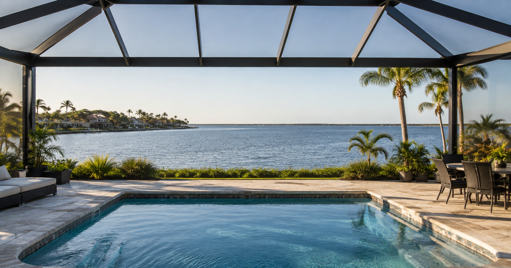 What a 40-Foot Clear Span Pool Enclosure Changes