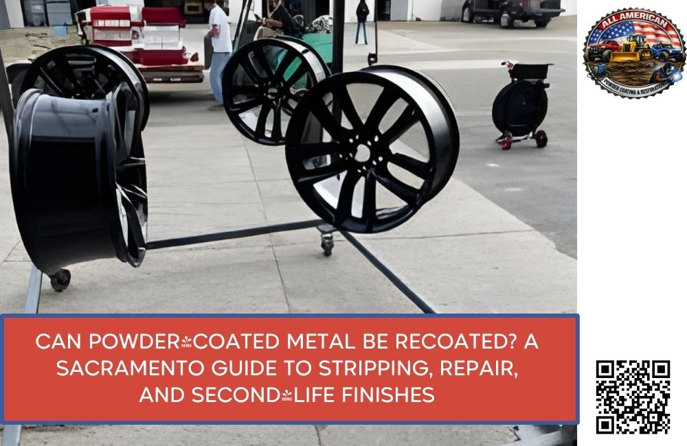 Can Powder-Coated Metal Be Recoated? A Sacramento Guide to Stripping, Repair, and Second-Life Finishes