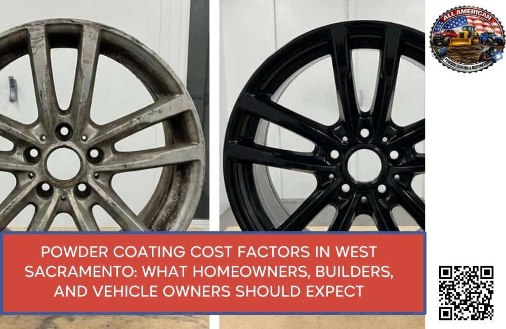 Powder Coating Cost Factors in West Sacramento: What Homeowners, Builders, and Vehicle Owners Should Expect