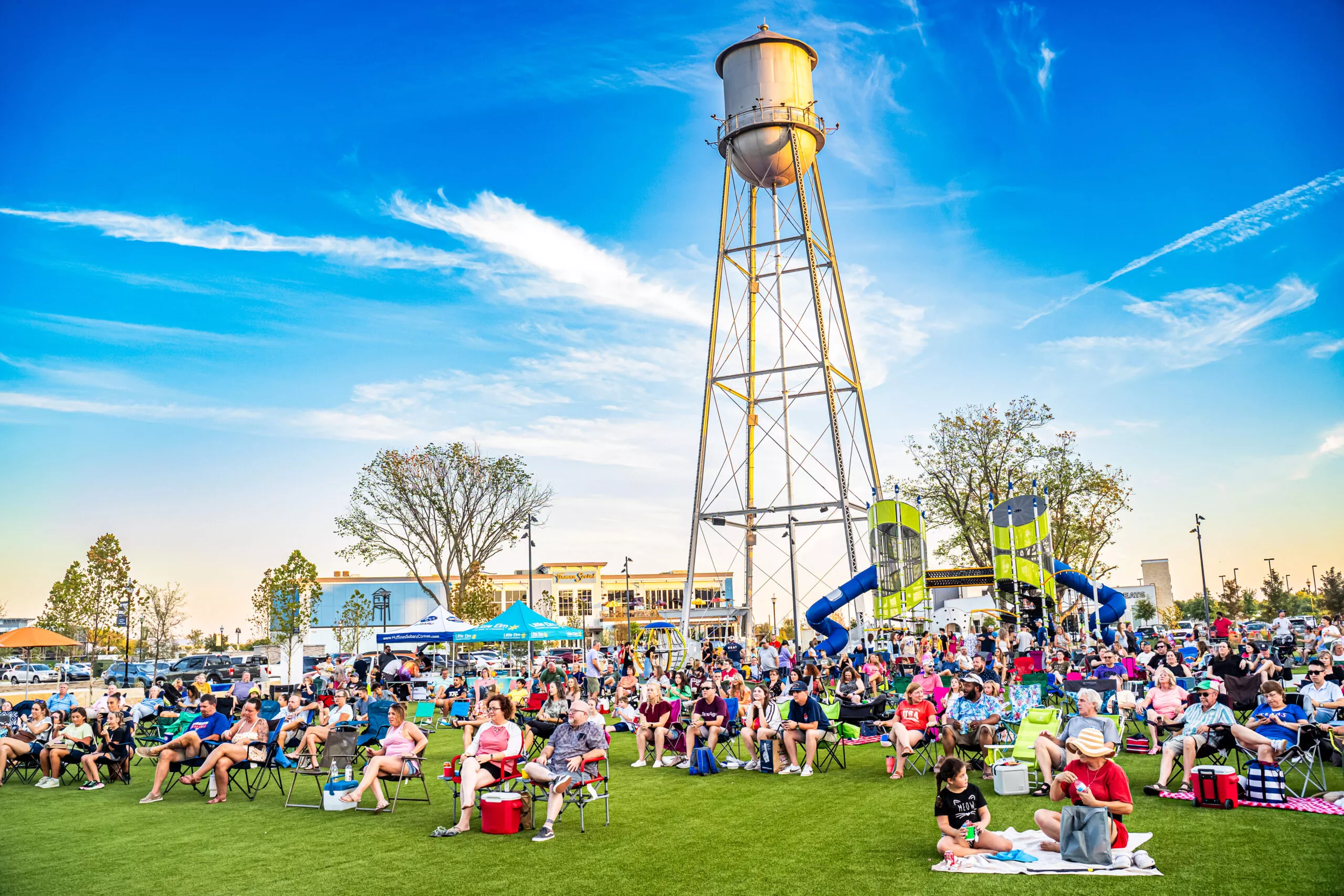 Discover The Water Tower District: Little Elm’s Hub for Fun, Food, and Shopping (Ubaj Car Rentals, Little Elm, TX)