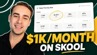 How I Grew a Skool Community to $1K/Month (Free to Paid, Full Breakdown)