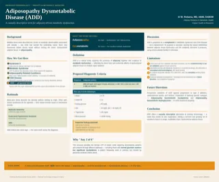 Adiposopathy Dysmetabolic Disease (ADD): A Proposed Framework for Metabolic Dysfunction 