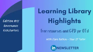 Learning Library Highlights: Governance Kickstarters