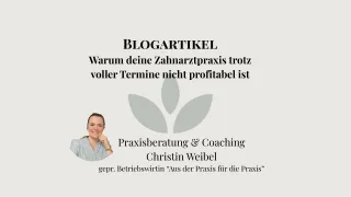 Warum deine Zahnarztpraxis trotz voller Termine nicht profitabel ist
