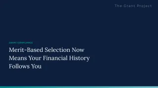 Merit-Based Selection Now Means Your Financial History Follows You