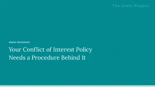 Your Conflict of Interest Policy Needs a Procedure Behind It