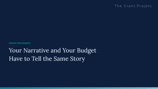Your Narrative and Your Budget Have to Tell the Same Story