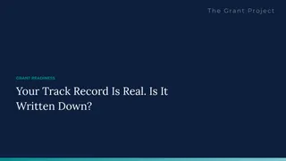 Your Track Record Is Real. Is It Written Down?