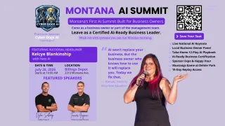 Bring Your Whole Team. Leave Certified. Inside the Montana AI Summit on July 28 at Billings Depot