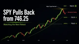 SPY Pulls Back from 746.25 as Bullish Momentum Begins to Cool