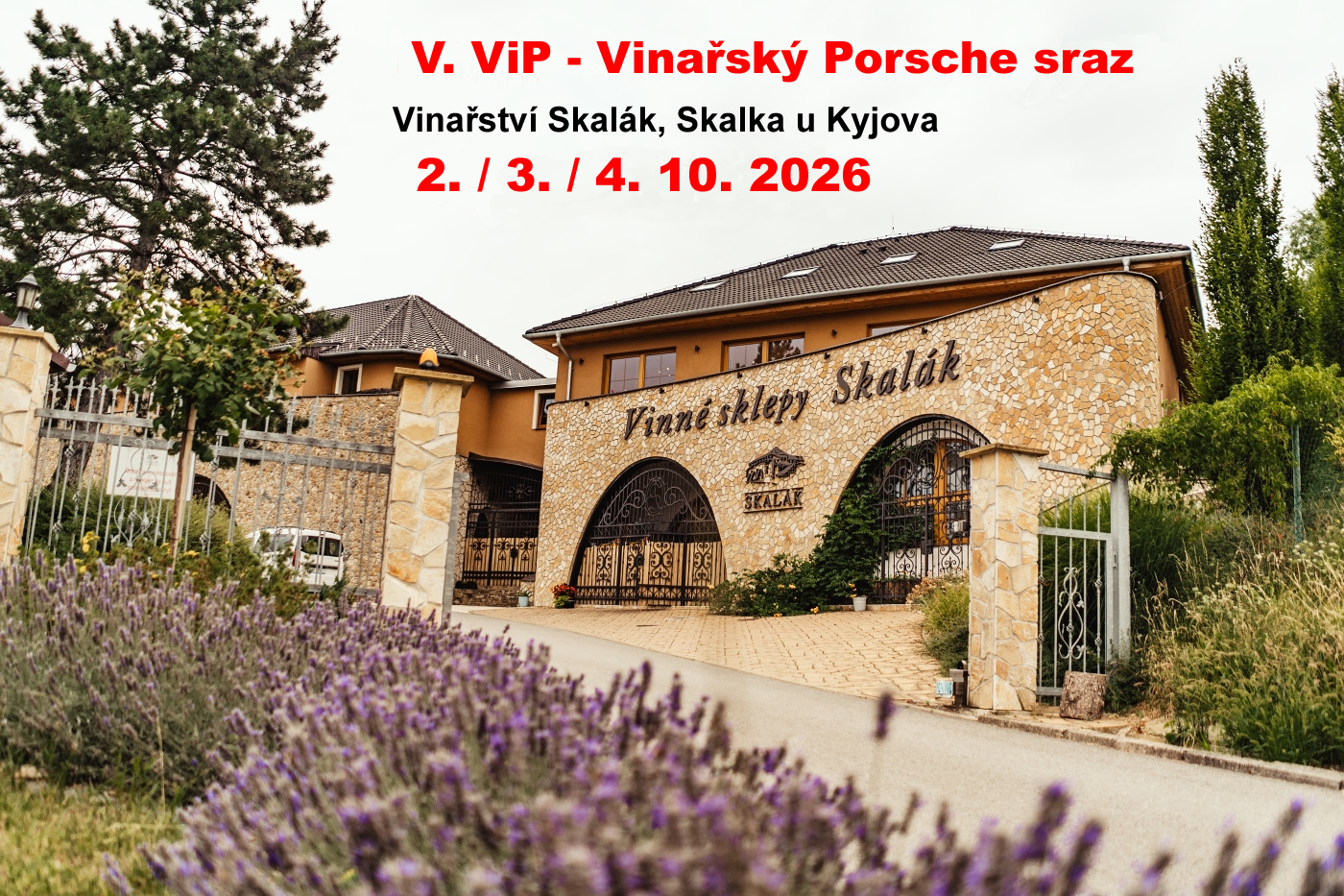 V. ViP - Vinařský Porsche sraz * 2. / 3. / 4. 10. 2026