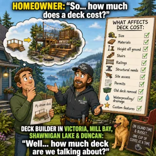 Deck Cost Guide Victoria, Mill Bay, Shawnigan Lake & Duncan BC