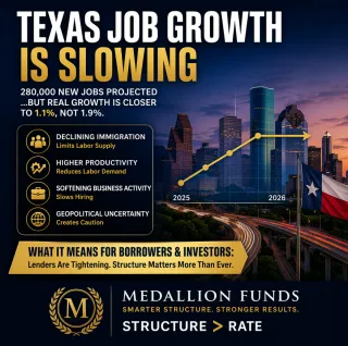 📉 Texas Job Growth Is Back… But Slowing Fast (What It Means for Real Estate & Lending) 🏢