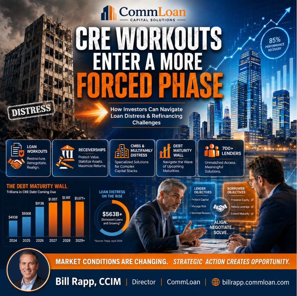 🚨 CRE Workouts Enter a More Forced Phase: What Commercial Property Owners Must Do Now 🏢⚠️
