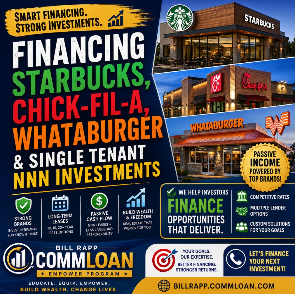 ☕🏢 Financing Starbucks, Chick-fil-A, Whataburger & Single-Tenant NNN Investments: The Complete Investor Guide 💰📈