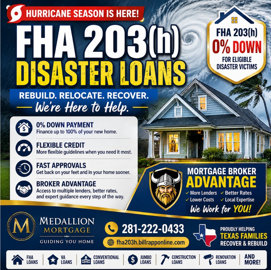 🏠 Hurricane Season is Here! FHA 203(h) Disaster Loans Explained 🌪️ | Rebuild Your Future with 0% Down