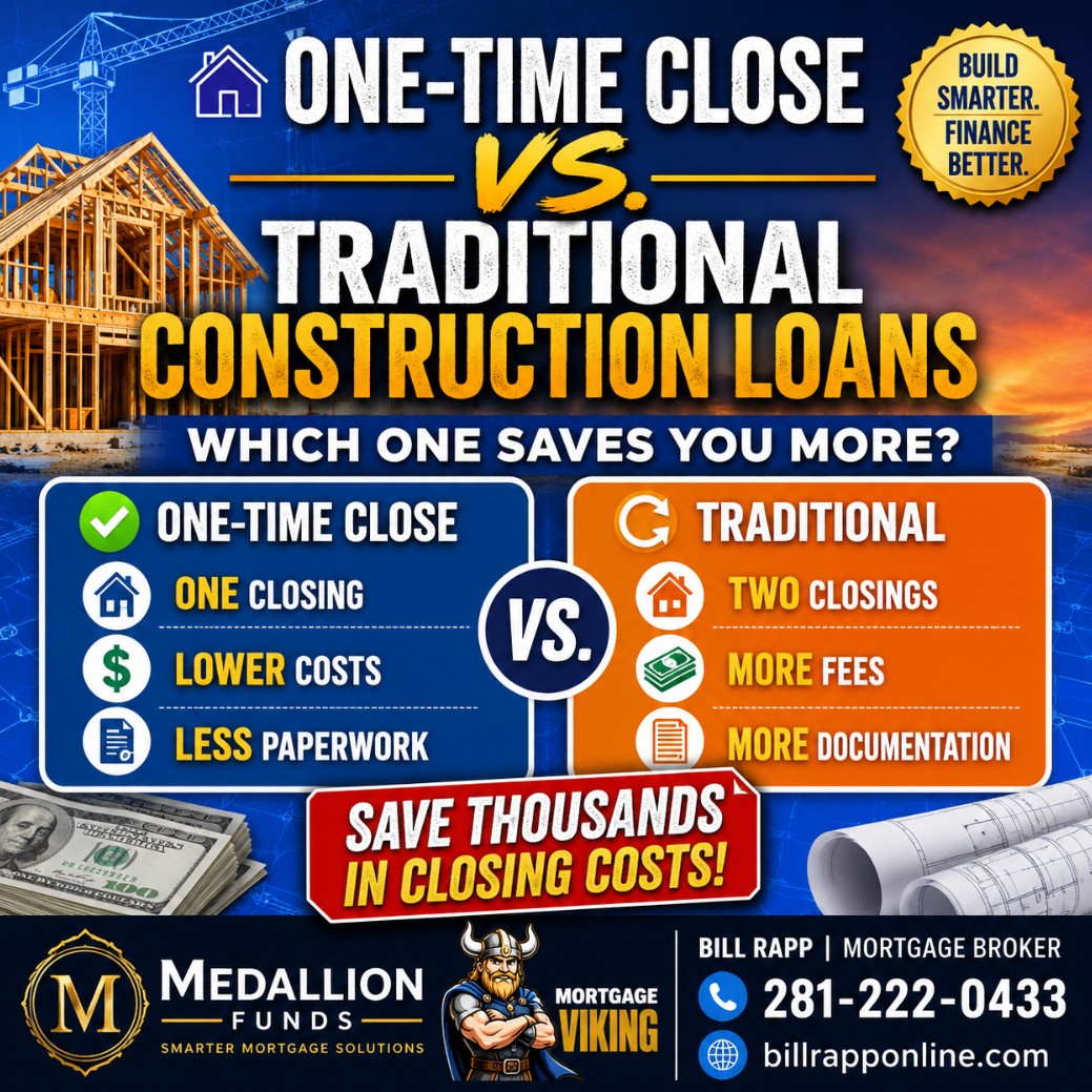 🏗️ One-Time Close vs. Traditional Construction Loans: Which Mortgage Is Right for Your Dream Home? 🏡
