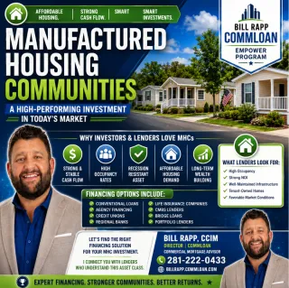 🏘️ Manufactured Housing Communities: One of Commercial Real Estate's Strongest Investment Opportunities 💰