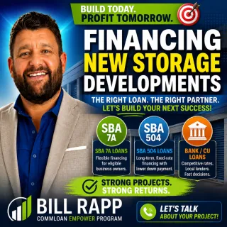 🏗️ Financing New Self-Storage Developments: SBA 7(a), SBA 504 & Bank Loan Options 🔑