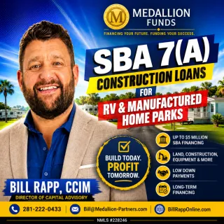 🏕️ SBA 7(a) Construction Loans for RV Parks: How to Finance Land, Development & Expansion 🚐