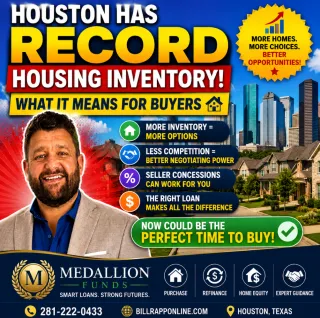 🏡 Houston Housing Inventory Hits a Record High: Why 2026 Could Be a Better Time to Buy 🔑