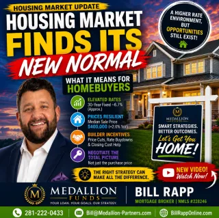 🏡 Housing Market Finds Its New Normal: What Higher Mortgage Rates Mean for Homebuyers 📈