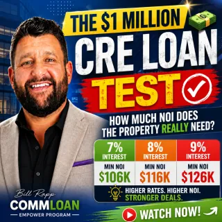 🏢 The $1 Million CRE Loan Test: How Much NOI Do You Need at 7%, 8% & 9% Interest? 💰