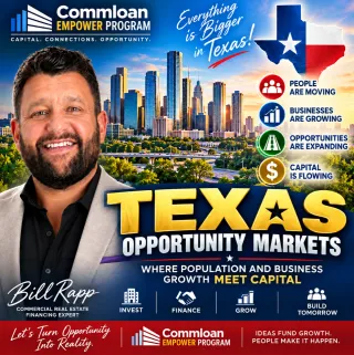 🚀 Texas Opportunity Markets: Where Population Growth, Business Expansion & Commercial Real Estate Capital Collide 🏢
