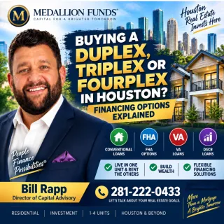 🏠 Buying a Duplex, Triplex or Fourplex in Houston: Your 2–4 Unit Financing Guide 💰