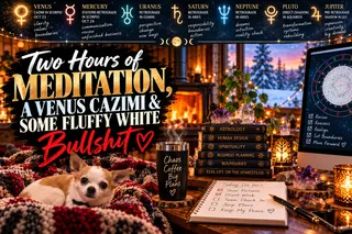 Two Hours of Meditation, a Venus Cazimi & Some Fluffy White Bullshit