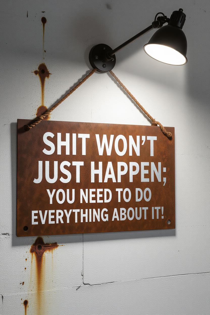 Shit Won’t Just Happen - You Need to Do Everything About It! Push!