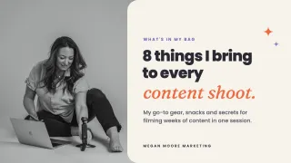 What's in My Content Creator Bag: 8 Things I Bring to Every Shoot