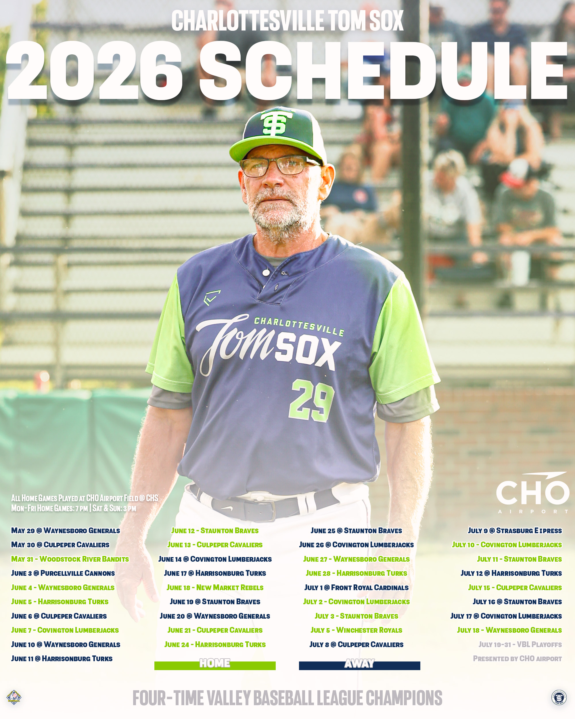 Tom Sox Announce 2026 Schedule