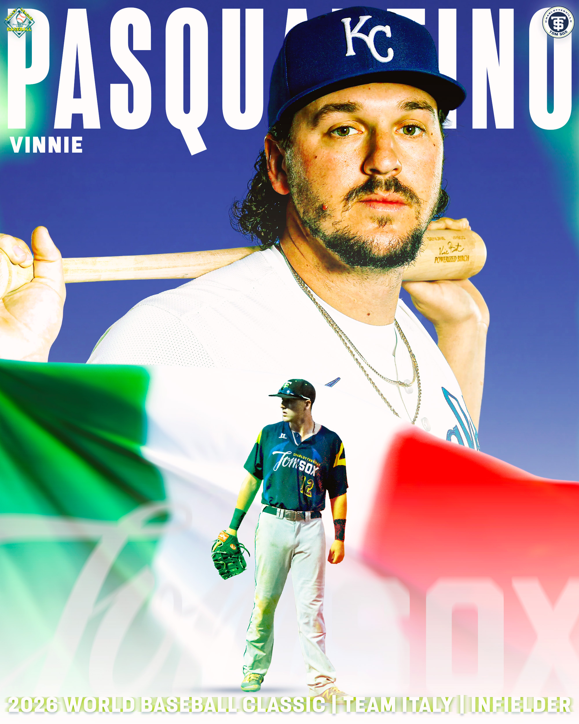 Tom Sox Alum Pasquantino to Play for Italy in WBC