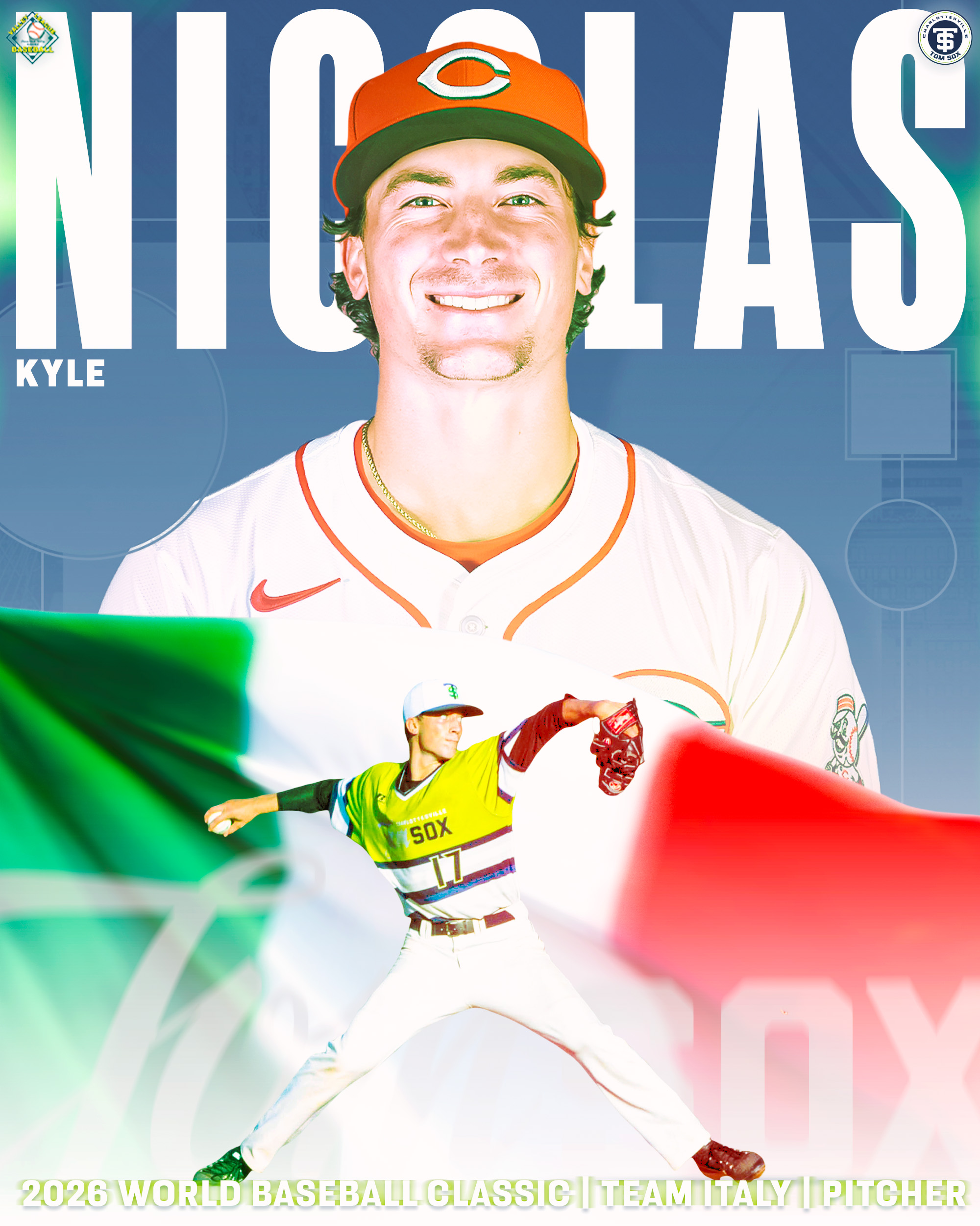 Former Tom Sox Pitcher Kyle Nicolas on Team Italy