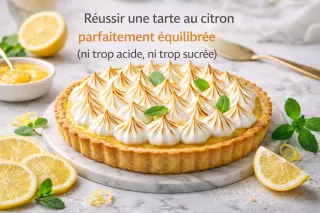 Réussir une tarte au citron parfaitement équilibrée (ni trop acide, ni trop sucrée)