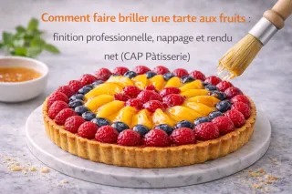 Comment faire briller une tarte aux fruits : finition professionnelle, nappage et rendu net (CAP Pâtisserie)
